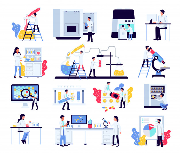 pharmaceutic-laboratory-research-chemistry-scientists-set-with-isolated-compositions-human-characters-lab-equipment-furniture_1284-31951