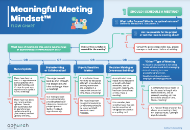 Image of the Meaningful Meeting Flowchart itself