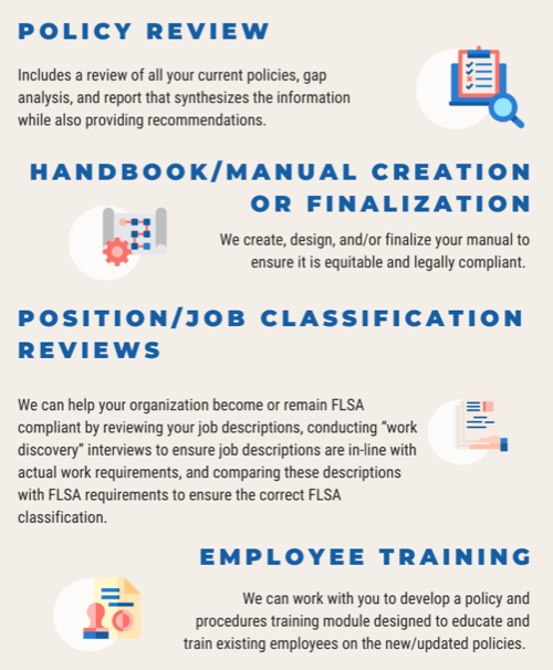 policy services list1 List of remote work policy and operations consulting services