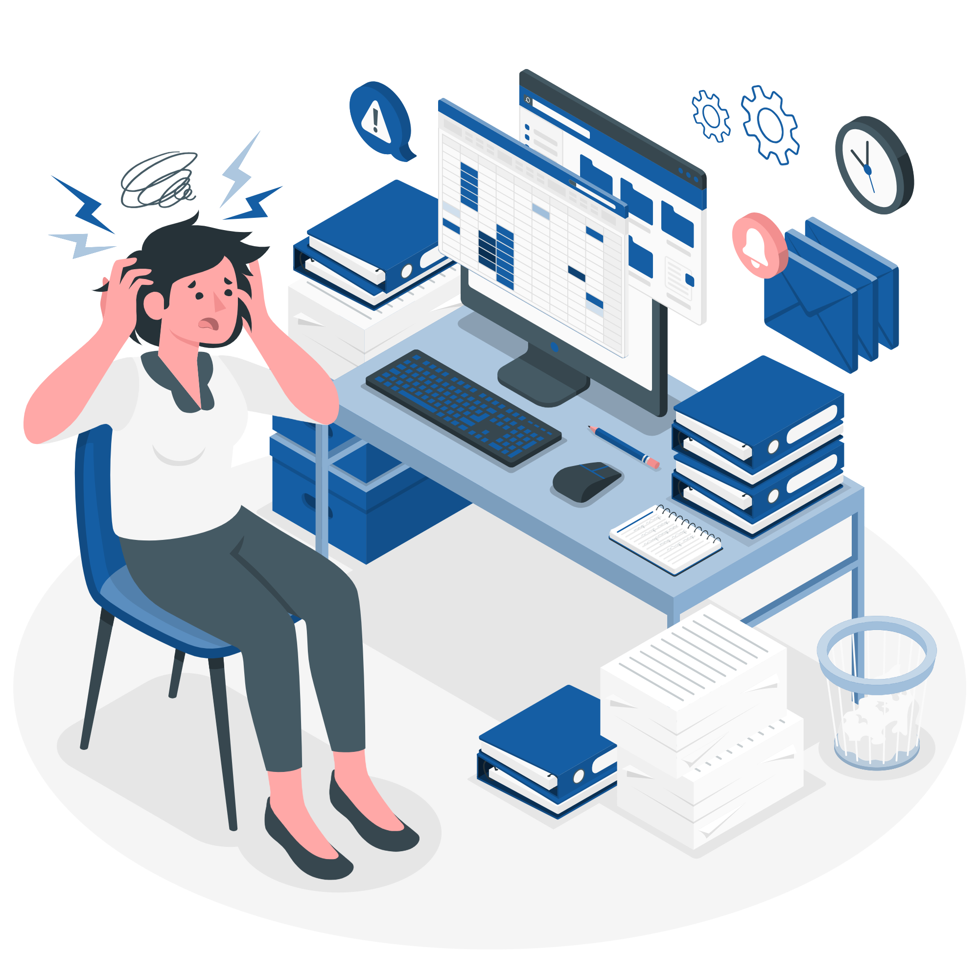 Team member overwhelmed and stressed